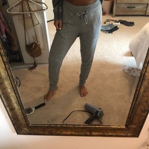 Grey sweatpants